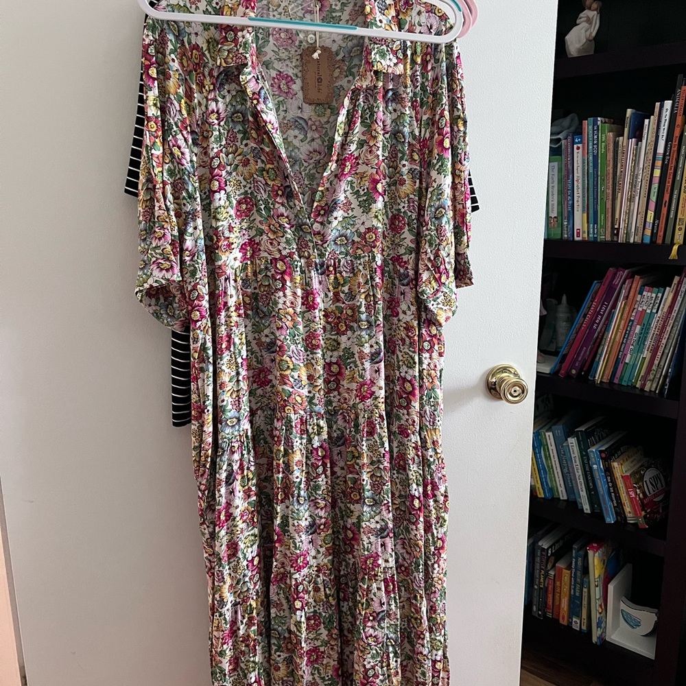 NATURAL LIFE Multicolor Floral Maxi Dress